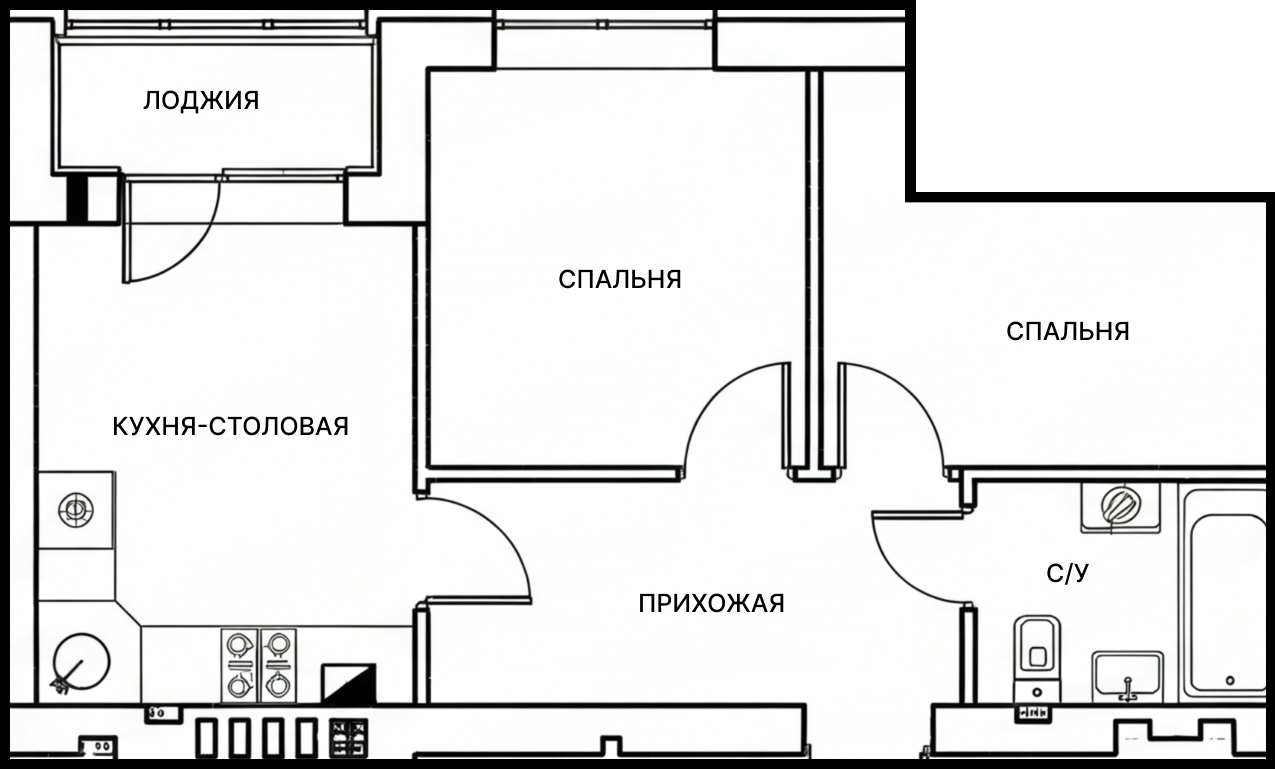 Планировка квартиры 28